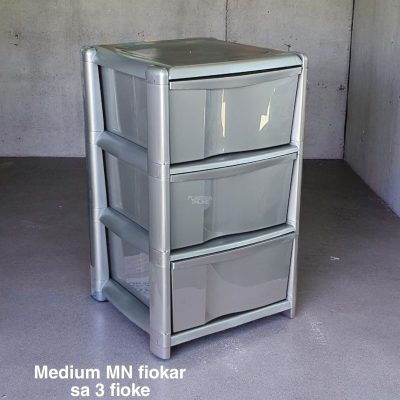 Fiokar sa 3 fioke, Plastični fiokar, Plasticne police sa fiokama , prodaja plasticnih fiokara, fiokari za kuhinju, fiokari za kupatilo, odlaganje odeće