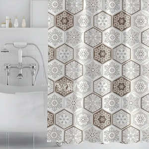 Jednodelna zavesa za kupatilo 180 puta 200 cm Paisley