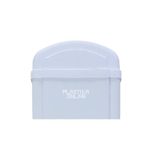 PVC kapa OBLA – bela 7,5 cm