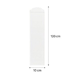 PVC letva za ograde h120- širina 10 cm bela