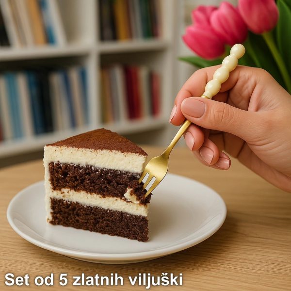 Zlatne viljuške 5/1, Zlatne desertne viljuške, 