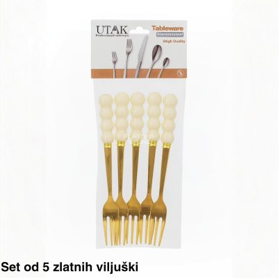 Zlatne viljuške 5/1, Zlatne desertne viljuške, 