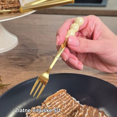 Zlatne viljuške 5/1, Zlatne desertne viljuške, 