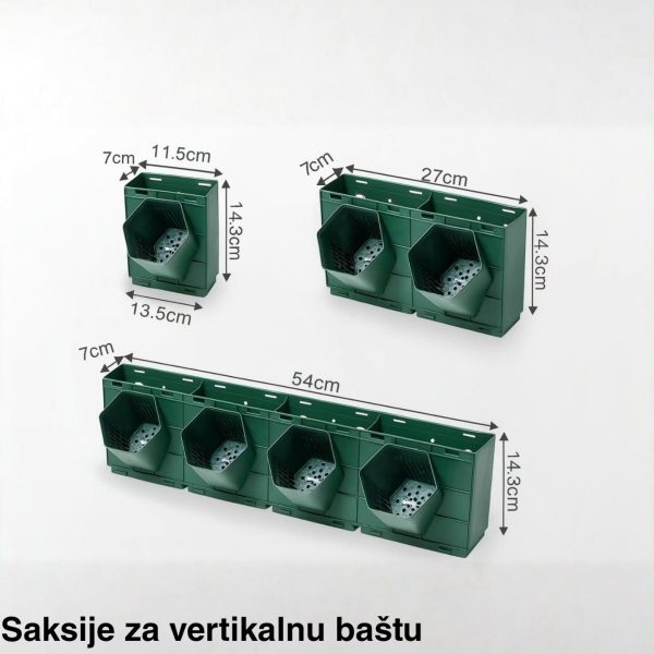 Saksije za vertikalne bašte 14.3×13.5 cm , zeleni zid, vertikalni vrt, Moduli i saksije za vertikalne vrtove