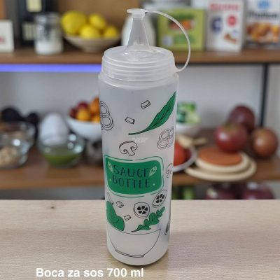 Boca za sos 700 ml, Višenamenska boca za soseve, Boca za kečap i majonez, Boca sa dozatorom za sos,Plastična boca za sos