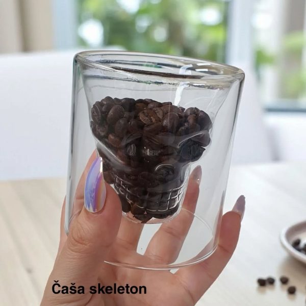 Čaša Skeleton h10cm, Horor čaša, Unikatna čaša