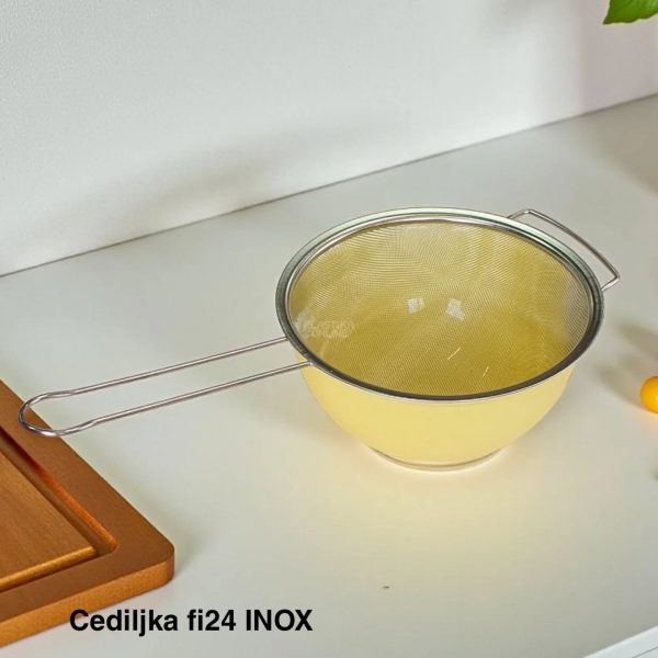 Cediljka 24cm , Metalni sifter , Inox cediljka