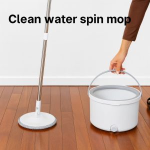 Clean water spin mop