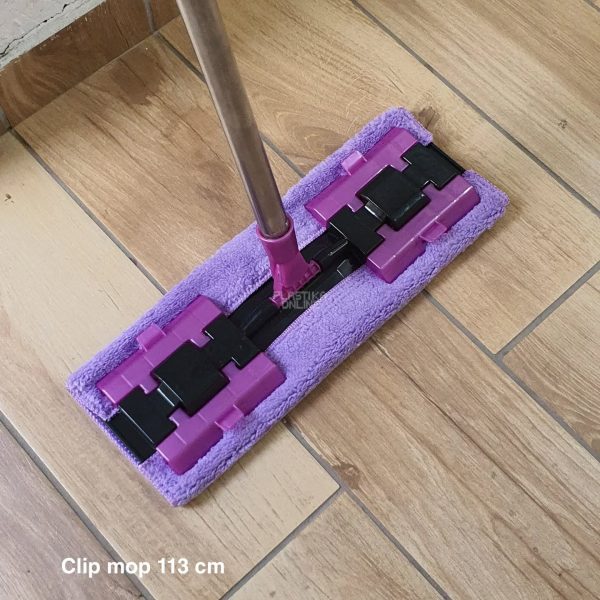 Clip mop 113cm , Mop za čišćenje, Mikrofiber mop, Mop sa klipsama, Mop za domaćinstvo