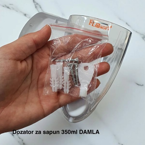 Zidni dozator za sapun 350ml DAMLA, dozator za sapun, zidni dozator za sapun