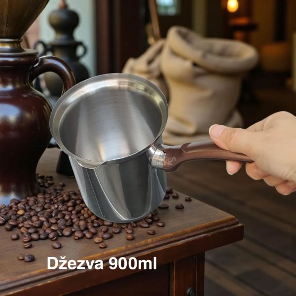 Džezva 900ml, savršena domaća kafa, Metalna džezva 900 ml, Recept za aromatičnu domaću kafu sa začinima