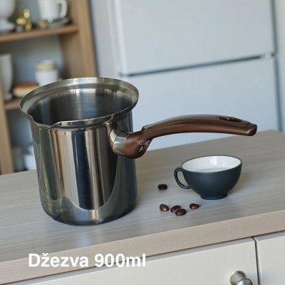 Džezva 900ml, savršena domaća kafa, Metalna džezva 900 ml, Recept za aromatičnu domaću kafu sa začinima