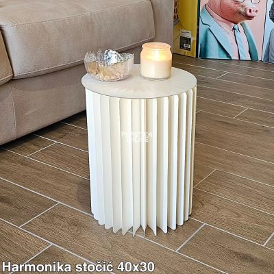 Harmonika Sto 40x30, Harmonika sto 60x30, Harmonika stočić, Moderan stočić, sto na rasklapanje, Dekorativni stočić, Origami sto, papirni sto, Harmonika stočić 40x30