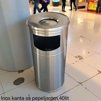 Pepeljara sa kantom Inox h60cm