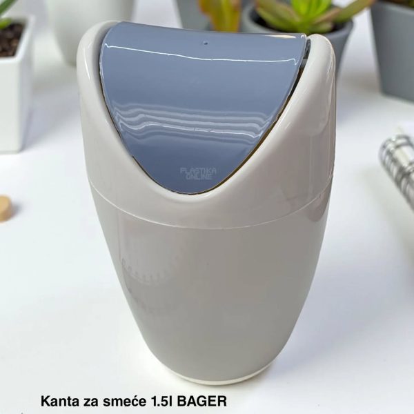 KANTA ZA SMEĆE 1.5L , Plastična kanta za smeće, Kanta za smeće za decu, Kanta sa klatnom, Mala kanta za kupatilo, mala kanta