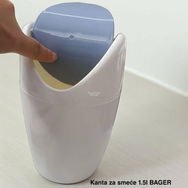KANTA ZA SMEĆE 1.5L , Plastična kanta za smeće, Kanta za smeće za decu, Kanta sa klatnom, Mala kanta za kupatilo, mala kanta