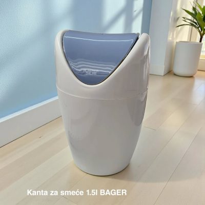 KANTA ZA SMEĆE 1.5L , Plastična kanta za smeće, Kanta za smeće za decu, Kanta sa klatnom, Mala kanta za kupatilo, mala kanta