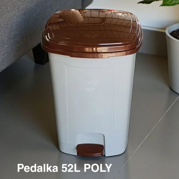 Kanta za smeće 52l PEDALKA POLY , Kanta za đubre, Kanta za kupatilo, Kanta za otpatke, Kante za smeće, Kante za smeće za kuhinju, Plastične kante za smeće