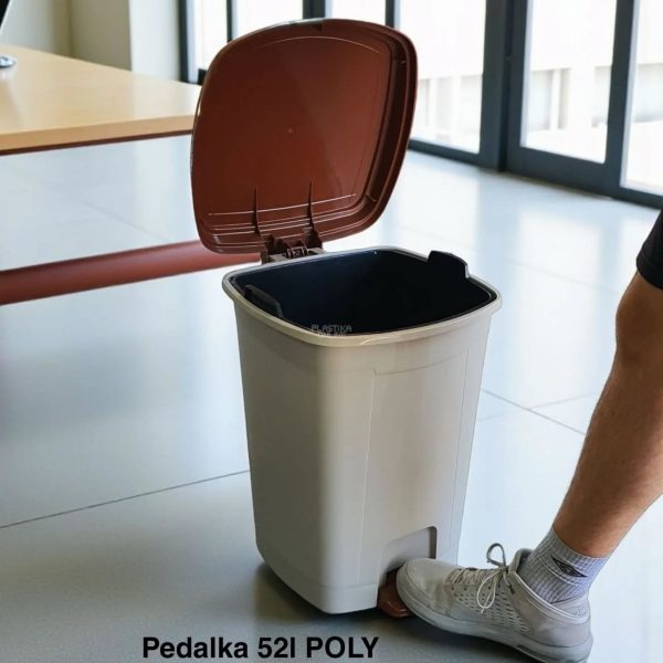 Kanta za smeće 52l PEDALKA POLY , Kanta za đubre, Kanta za kupatilo, Kanta za otpatke, Kante za smeće, Kante za smeće za kuhinju, Plastične kante za smeće