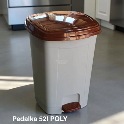 Kanta za smeće 52l PEDALKA POLY , Kanta za đubre, Kanta za kupatilo, Kanta za otpatke, Kante za smeće, Kante za smeće za kuhinju, Plastične kante za smeće