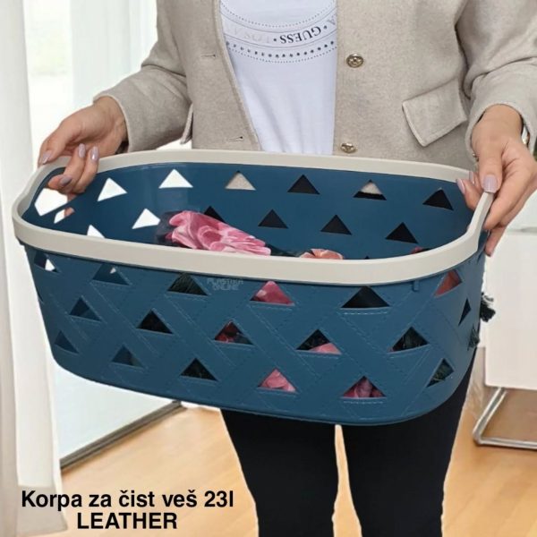 Korpa za čist veš 23L, Plastična korpa za čist veš, Korpa za čist veš , Korpa za veš