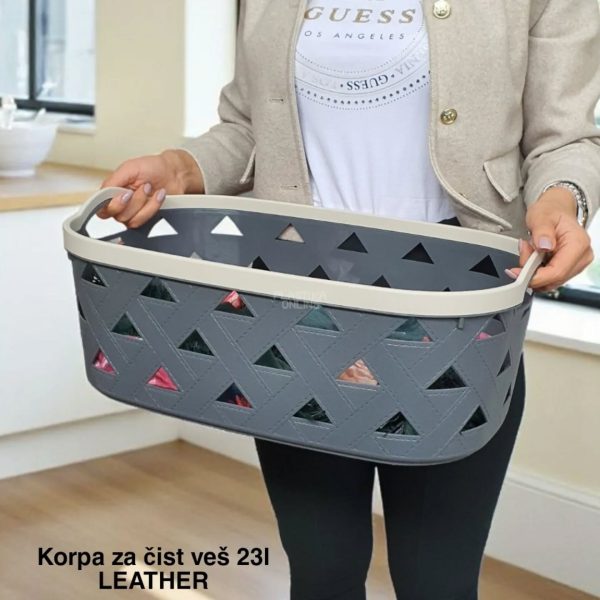 Korpa za čist veš 23L, Plastična korpa za čist veš, Korpa za čist veš , Korpa za veš
