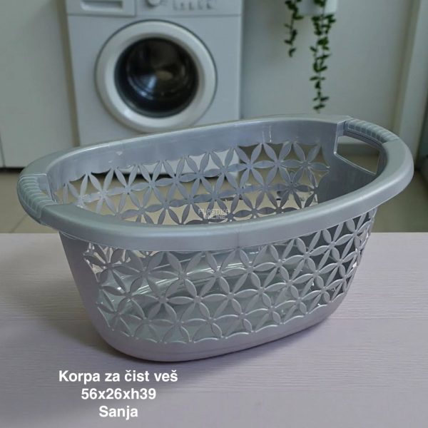 Korpa za čist veš 30L SANJA, Korpa za čist veš, plastične korpe za čist veš,