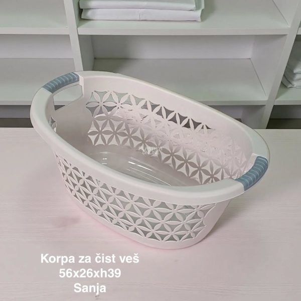 Korpa za čist veš 30L SANJA, Korpa za čist veš, plastične korpe za čist veš,