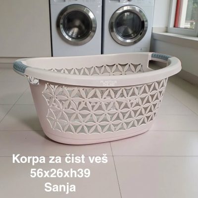 Korpa za čist veš 30L SANJA, Korpa za čist veš, plastične korpe za čist veš,
