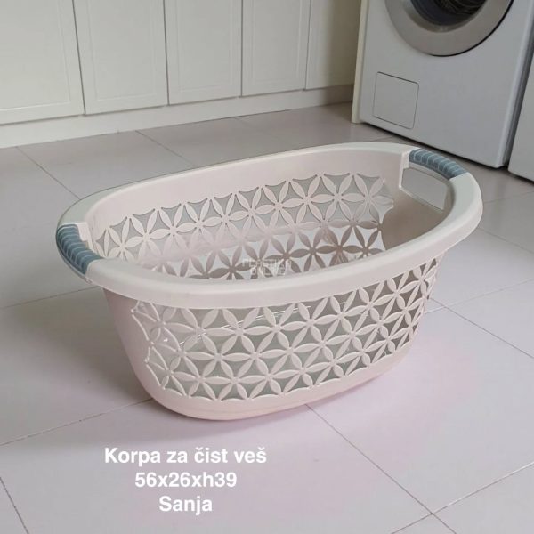 Korpa za čist veš 30L SANJA, Korpa za čist veš, plastične korpe za čist veš,