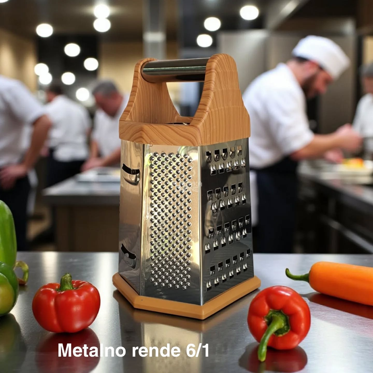 Metalno rende 6, rende od nerđajućeg čelika, kuhinjsko rende, višenamensko rende, rende za sir, rende za povrće
