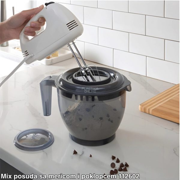 Mix posuda sa mericom i poklopcem 2.5l , Mix posuda za mešanje, Mix posuda sa poklopcem, Mix posuda sa mericom