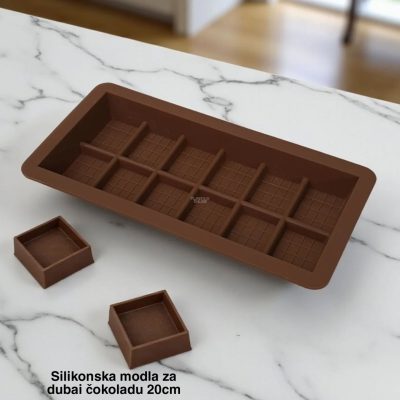 Silikonska modla za Dubai čokoladu 20 cm, Prednosti silikonske modle, silikonska modla za čokoladu, Recept za Dubai čokoladu