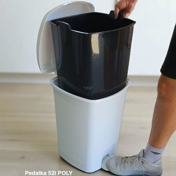 Kanta za smeće 52l PEDALKA POLY , Kanta za đubre, Kanta za kupatilo, Kanta za otpatke, Kante za smeće, Kante za smeće za kuhinju, Plastične kante za smeće