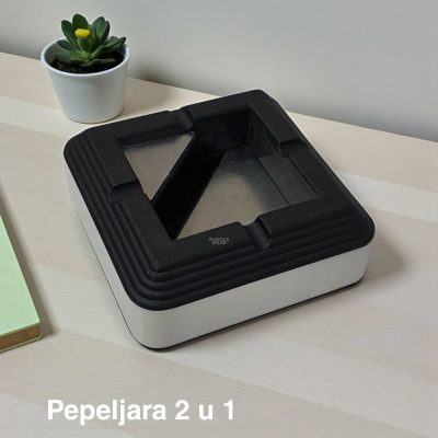 Pepeljara 2 nivoa, pepeljara sa dva nivoa, Pepeljara za sto, Pepeljara za terasu, Pepeljara za ugostitelje, Moderna pepeljara,