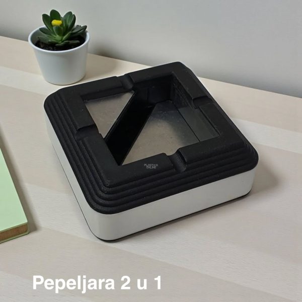 Pepeljara 2 nivoa, pepeljara sa dva nivoa, Pepeljara za sto, Pepeljara za terasu, Pepeljara za ugostitelje, Moderna pepeljara,