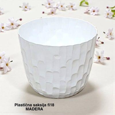 Plastična saksija fi18 MADERA, Dekorativne saksije, Najlepše saksije za cveće, Neobične saksije za cveće, Okrugle saksije, Saksije za cveće, Saksije za dvorište, Saksije za terasu, Ukrasne saksije, Ukrasne saksije za sobno cveće
