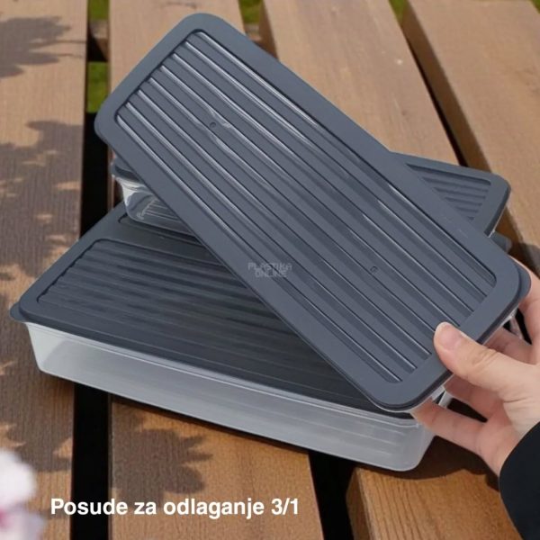 Posuda za odlaganje 3/1, Plastične posude za odlaganje, Organizacija kuhinje, Plastične posude za odlaganje,