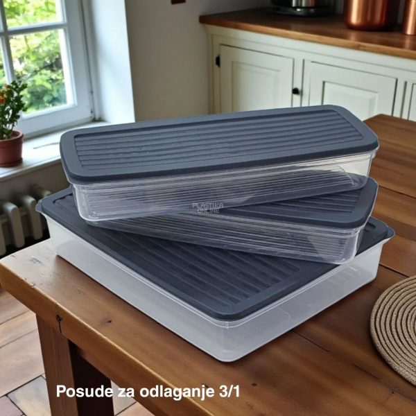 Posuda za odlaganje 3/1, Plastične posude za odlaganje, Organizacija kuhinje, Plastične posude za odlaganje,