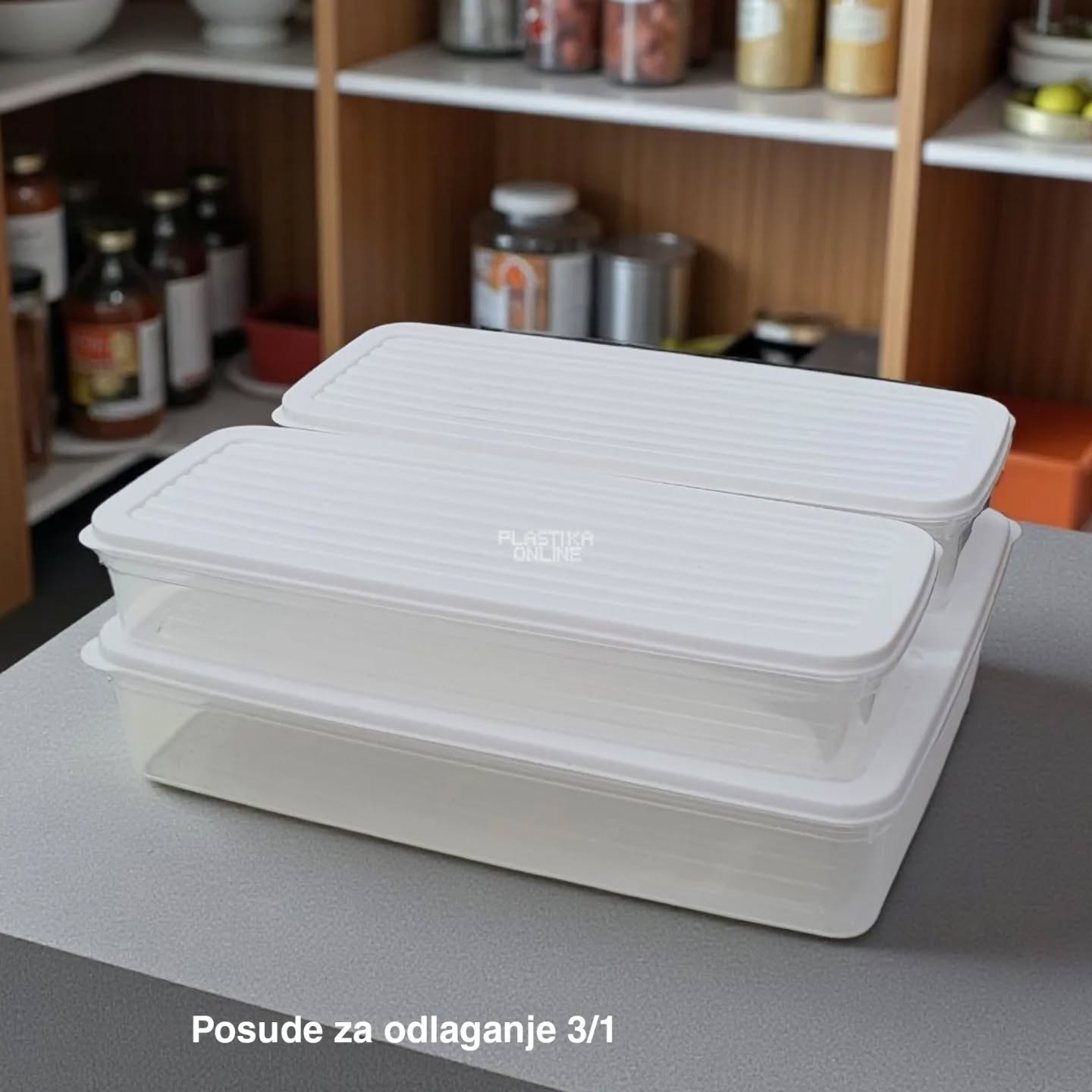 Posuda za odlaganje 3/1, Plastične posude za odlaganje, Organizacija kuhinje, Plastične posude za odlaganje,