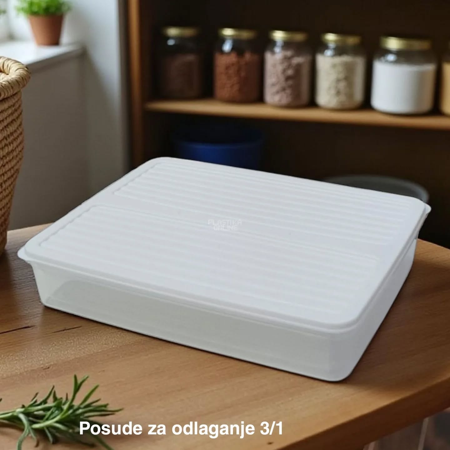 Posuda za odlaganje 3/1, Plastične posude za odlaganje, Organizacija kuhinje, Plastične posude za odlaganje,