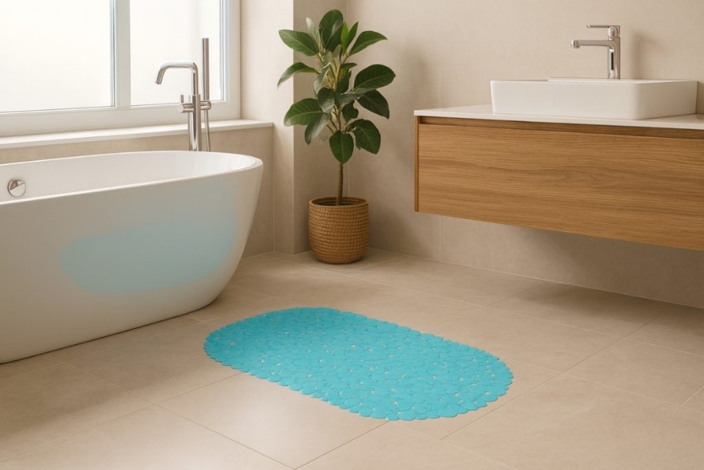 Prostirka SPA KAMEN svetlo plava