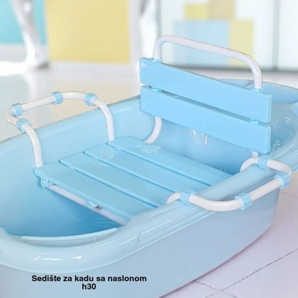 Sedište za kadu sa naslonom h30, Metalno sedište za kadu, Sedište za kadu za starije osobe, Tuš stolica za kadu, Podesivo sedište za kadu,