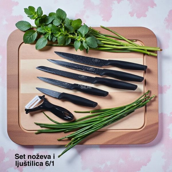 Set noževa za kuhinju 5, ljuštilica