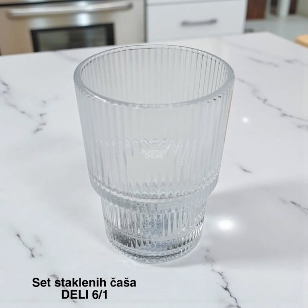 Set staklenih čaša DELI 200 ml - 6 komada, set staklenih čaša, Održavanje staklenih čaša, staklene čaše, Staklene čaše za sok