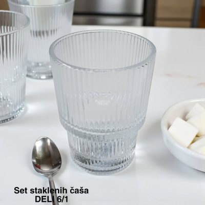 Set staklenih čaša DELI 200 ml - 6 komada, set staklenih čaša, Održavanje staklenih čaša, staklene čaše, Staklene čaše za sok