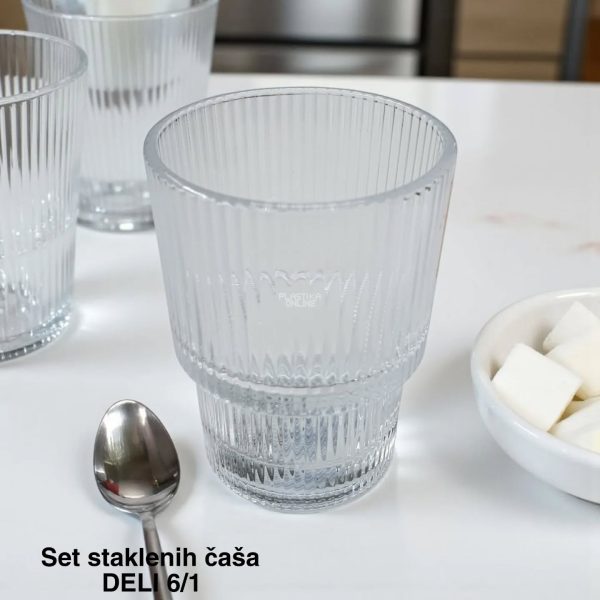 Set staklenih čaša DELI 200 ml - 6 komada, set staklenih čaša, Održavanje staklenih čaša, staklene čaše, Staklene čaše za sok