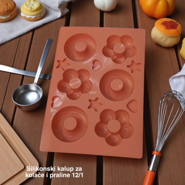 Silikonski kalup za kolače i praline 12/1, Silikonski kalup za kolače, Silikonski kalup za praline, Silikonski kalup za mini kolačiće