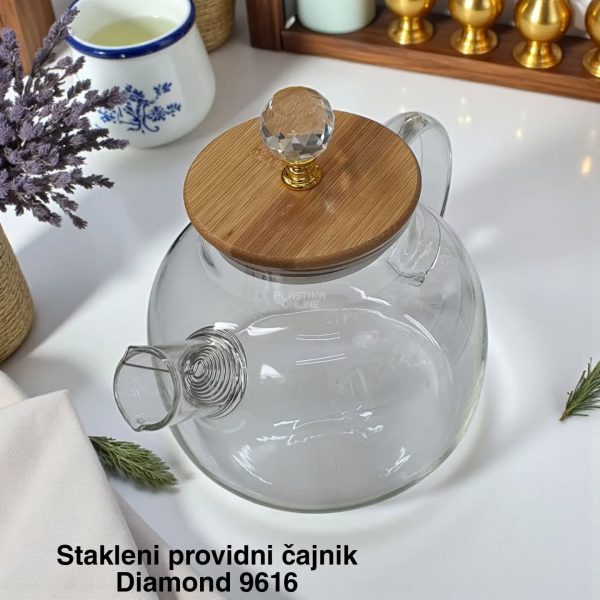 Stakleni čajnik Diamond 9616