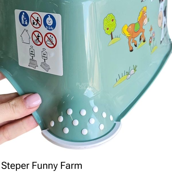 Steper H14, stepenik za decu, stepenice za decu, dupli steper za decu, plasticne stepenice, stepenice za decu za kupatilo